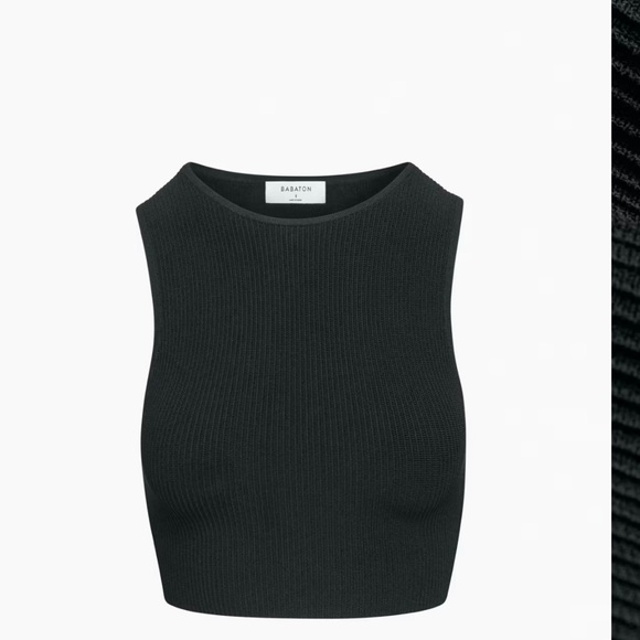 Babaton Cropped Racer Back Sculpt Tank - Picture 5 of 6